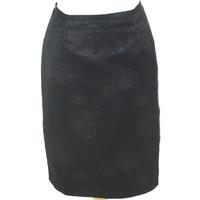 clements ribeiro size 14 black patterned skirt