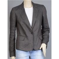 classic styled jacket from jigsaw size 10 brown