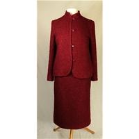 Classic wool suit Townwear - Size: 12 - Red - Skirt suit