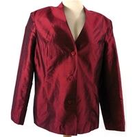 Classic Patra Size L Orient Red Silk Jacket