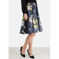 Closet GOLD Multi Floral Print Skirt