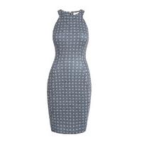 Closet Square Print Racer Dress