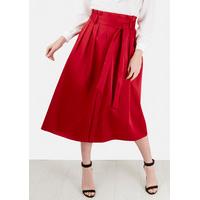 Closet Tie Front Split Front Skirt