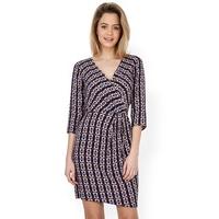 Closet Tribal 3/4 Sleeve Wrap Dress