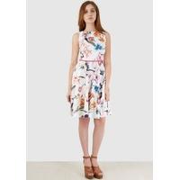 Closet Multi Floral Belted Dress