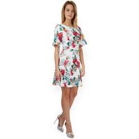 Closet Pink Floral A-Line Skirt Dress