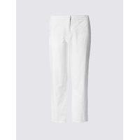 Classic Pure Cotton Cropped Trousers