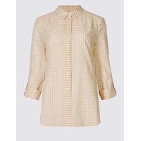 Classic Pure Cotton Checked Long Sleeve Shirt