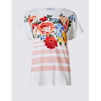 Classic Cluster Floral Print Short Sleeve T-Shirt