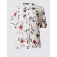 Classic Floral Print Short Sleeve Shirt