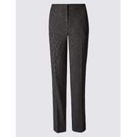 Classic Textured Straight Leg Trousers