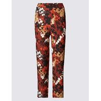 Classic Smudge Print Straight Leg Trousers