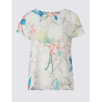 Classic Floral Print Short Sleeve T-Shirt