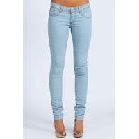 Clare Wow Bleach Super Skinny Jeans - blue