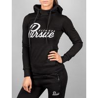 Classic Stretch-Fleece Black Womens Hoodie / Black : Large