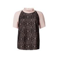 Closet Lace Front Collar Top