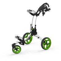 clicgear rovic rv1s swivel golf trolley whitelime