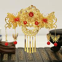 Classic/Traditional Headwear Vintage Inspired Golden For Women Alloy Spring Festival/New Year 1pc Hairpin