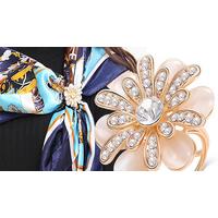 Classic Flower Scarf Buckle