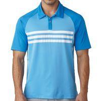 climacool 3 stripes competition polo shirt blue