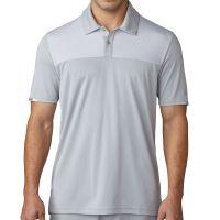 Climachill Heather Block Competition Polo Shirt - Mid Grey
