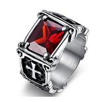 classic titanium steel mens as picture ringsbalck red1 pc jewelry chri ...