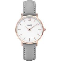 cluse ladies minuit leather watch