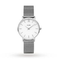 cluse ladies minuit mesh silverwhite