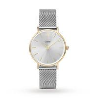 cluse ladies minuit mesh goldsilver