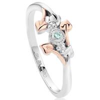 Clogau Ring Love Vine Affinity Stacking Silver