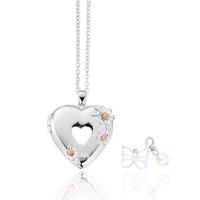 Clogau Pendant Heart Inner Charm Gift Set Silver