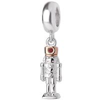 clogau silver gold swarovski topaz nutcracker charm d