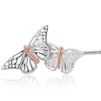 Clogau Earrings Butterfly Stud Silver