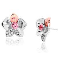 clogau earrings orchid stud silver