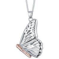 Clogau Pendant Butterfly Silver Large Locket