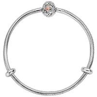 Clogau Tree of Life Sterling Silver 9ct Rose Gold Charm Bracelet
