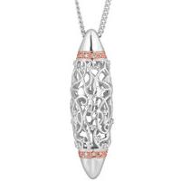 Clogau Pendant Am Byth Silver and 9ct Rose Gold