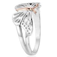 clogau ring butterfly silver n