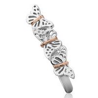 Clogau Ring Butterfly Stacking Silver