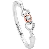Clogau Ring Lovespoon Affinity Stacking Silver