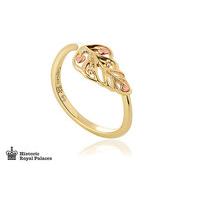 Clogau Debutante 9ct Yellow And Rose Gold Feather Ring
