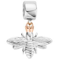 Clogau Queen Bee Sterling Silver 9ct Rose Gold Charm