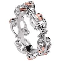 Clogau Tree Of Life Sterling Silver 9ct Rose Gold Ring