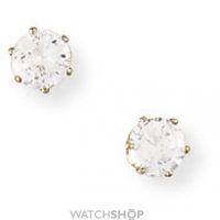 Claw-set 4mm Cubic Zirconia Stud Earrings