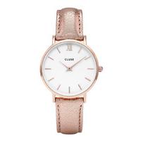 CLUSE-Watches - Minuit Rose Gold White Metallic -