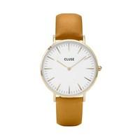 cluse la bohme gold mustard watch