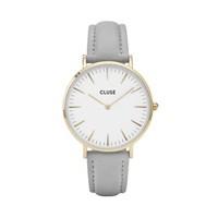 CLUSE La Bohème Grey & Gold Watch