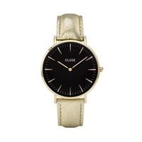 CLUSE La Bohème Black & Gold Metallic Watch