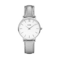 CLUSE Minuit Silver Metallic Watch