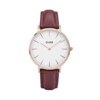 CLUSE La Bohème Rose Gold & Marsala Watch